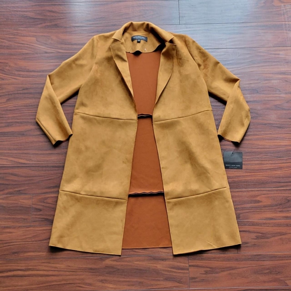 Marc New York Andrew Marc tan rust suede jacket Size XS - Picture 3 of 6